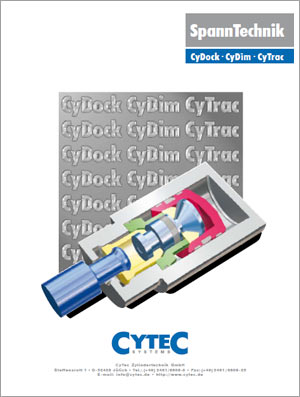 Technologie de Verrouillage serrage bridage Cytec avec CyTab, CyDock, CyDim et CyTrac